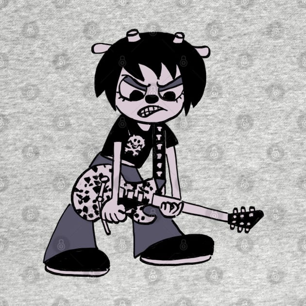 I draw rammy / dark lammy with her guitar / um jammer lammy by mudwizard